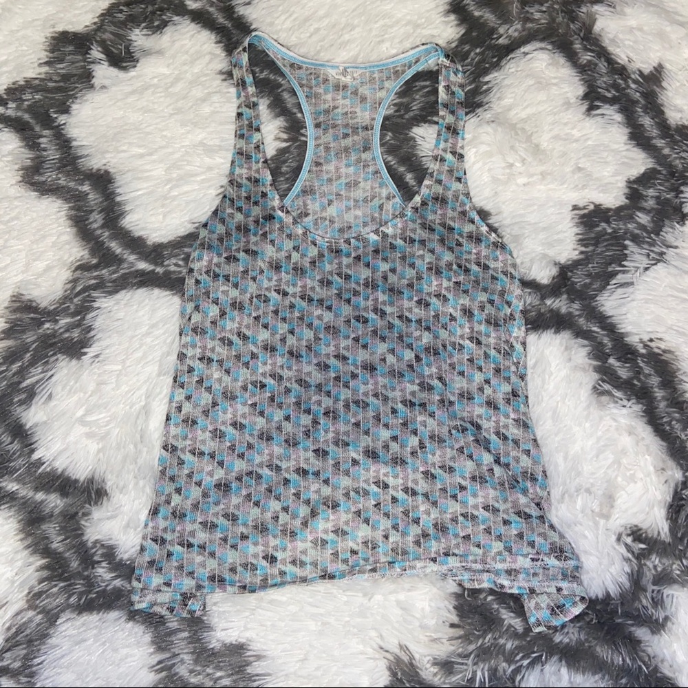 Aeropostale Geometric Pattern Tank Top
